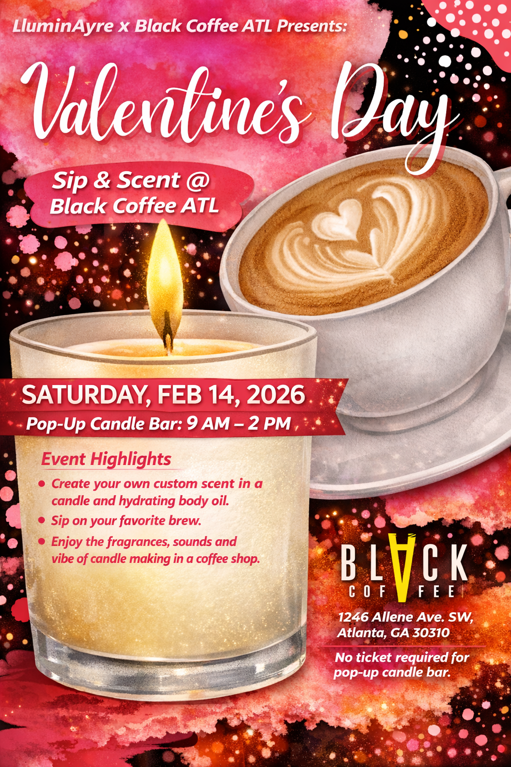Valentine's Day Sip & Scent @ Black Coffee ATL